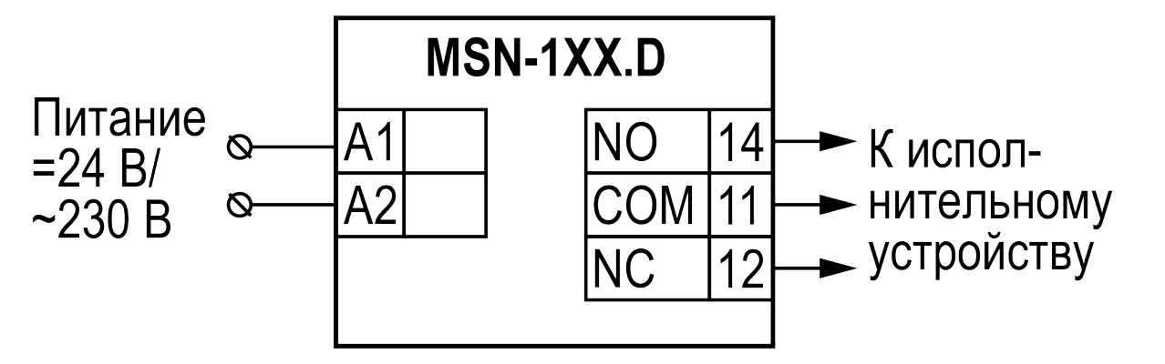 Схема подключения MSSR-ZD3