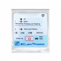 Автономный терморегистратор EClerk-Pharma-NFC-I с функцией термоиндикатора