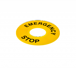 MTB2-F07. Табличка "Emergency Stop", размер 60 мм (2 шт. в комплекте)