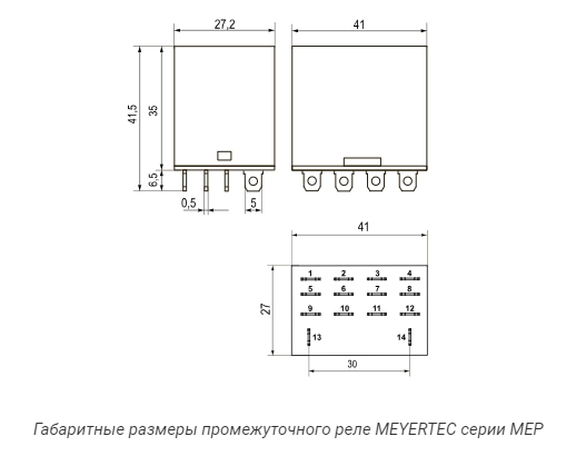Габаритные чертежи 