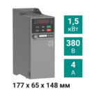 Преобразователь частоты ПЧВ1-1К5-В [М01] 1,5 кВт 380 В