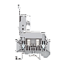 MTU-4F. Клемма винтовая с держателем предохранителя, 4 мм², серая