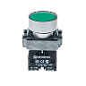 MTB2-BAZ113. Кнопка плоская зеленая, 1NO, металл