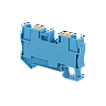 MTP-10BL. Клемма push-in проходная, 10 мм², синяя