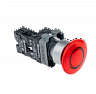 MTB2-BW4634. Кнопка грибовидная без фиксации, с подсветкой, 220V, 1NC, красный
