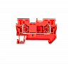 MTS-4RD. Клемма пружинная проходная, 4 мм², красная