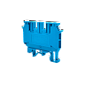 MTU-FO2.5BL. Клемма винтовая четырехпроводная, 2.5 мм², синяя