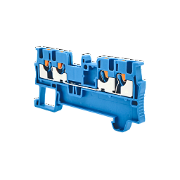 MTP-FO1.5BL. Клемма push-in четырехпроводная, 1.5 мм², синяя