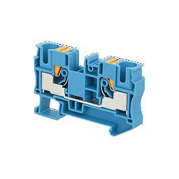 MTP-10BL. Клемма push-in проходная, 10 мм², синяя