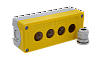 MTB2-F89-Y. Корпус кнопочного поста, 4 места, желтый, IP67