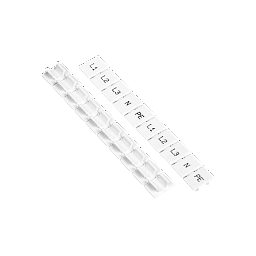 MTU-6ML. Маркировка клеммного ряда, ширина 8 мм (символы L1, L2, L3, N, PE) (уп. 100 шт.)