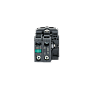 MTB5-AK31711. Переключатель  3 положения с фиксацией и подсветкой,  белый, 1NO, 24V AC/DC, IP65, пластик