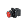 MTB5-AW34721. Кнопка красная с подсветкой, 1NС, 24V AC/DC, IP65, пластик