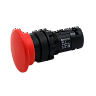 MTB7-EC42. Кнопка грибовидная красная, Ø 40 мм, 22 мм, 1NC, IP54, пластик