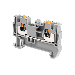 MTP-4. Клемма push-in проходная, 4 мм², серая