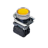 MTB4-BW35711. Кнопка желтая с подсветкой, 1NO, 24V AC/DC, IP65, металл