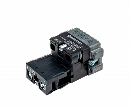 MTB2-BW633. Основание с подсветкой 1NO зеленый 220V, металл
