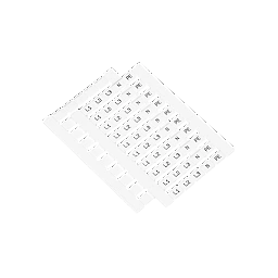 MTS-6ML. Маркировка пружинных клемм 6, 10, 16 мм²,  (L1, L2, L3, N, PE) (уп. 100 шт.)