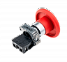 MTB2-BRZ124. Кнопка грибовидная, без фиксации 1NC красный 60 мм