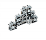 MTU-TR2.5. Клемма винтовая трехуровневая, 2.5 мм², серая
