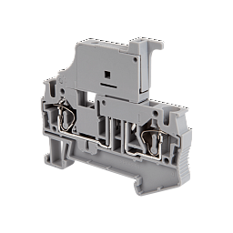 MTS-4F. Клемма пружинная с держателем предохранителя, 4 мм²