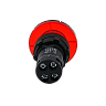 MTB7-EW44626. Кнопка грибовидная красная с подсветкой, Ø40 мм, 1NC, 220V AC, IP54, пластик