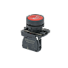 MTB5-AA41622. Кнопка плоская красная, маркировка "STOP", 1NС, IP65, пластик