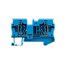 MTS-6BL. Клемма пружинная проходная, 6 мм², синяя