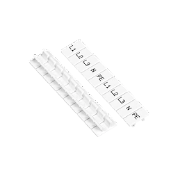 MTU-2.5ML. Маркировка клеммного ряда, ширина 5 мм (символы L1, L2, L3, N, PE) (уп. 100 шт.)
