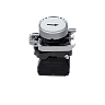 MTB4-BA12551. Кнопка плоская белая, маркировка "стрелка вверх", 1NO, IP65, металл