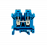 MTU-10BL. Клемма винтовая проходная, 10 мм², синяя