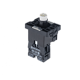 MTB2-EW611. Основание с подсветкой 1NO белый 24V, пластик