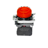 MTB4-BP42. Кнопка красная в кожухе, 1NС, IP66, металл