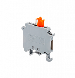 MTU-4KS. Клемма винтовая с ножевым размыкателем, 4мм², серая