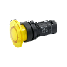 MTB7-EW45616. Кнопка грибовидная желтая с подсветкой, Ø40  мм, 1NO, 220 AC, IP54, пластик