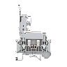 MTU-4F24. Клемма винтовая с держателем предохранителя, 4 мм², с индикацией 24В, серая
