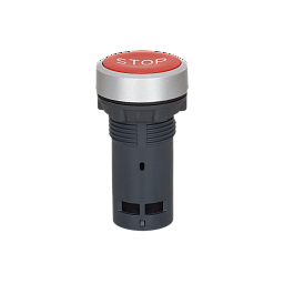 MTB8-EA41622. Кнопка плоская красная, маркировка "STOP", 1NC, IP65, пластик