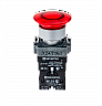 MTB2-BW4614. Кнопка грибовидная без фиксации, с подсветкой, 24V, 1NC, красный