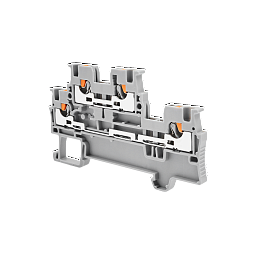 MTP-D1.5. Клемма push-in двухуровневая, 1.5 мм², серая