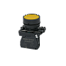 MTB5-AA51. Кнопка плоская желтая, 1NO, IP65, пластик