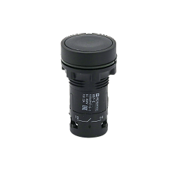MTB7-EA25. Кнопка плоская черная, 1NO+1NC, IP54, пластик