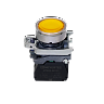 MTB4-BW35711. Кнопка желтая с подсветкой, 1NO, 24V AC/DC, IP65, металл