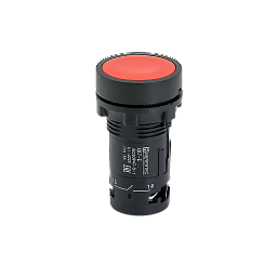 MTB7-EA45. Кнопка плоская красная, 1NO+1NC, IP54, пластик