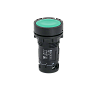 MTB7-EH35. Кнопка плоская зеленая с фиксацией, 1NO+1NC, IP54, пластик