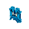 MTU-4BL. Клемма винтовая проходная, 4 мм², синяя