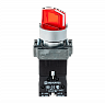 MTB2-BK3463. Переключатель с подсветкой, с фиксацией, 220V AC/DC, красный, 3 положения, 1NC