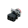 MTB4-BW34721. Кнопка красная с подсветкой, 1NС, 24V AC/DC, IP65, металл