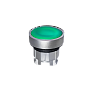 MTB4-BA3C. Головка кнопки, плоская, зеленая, IP65, металл