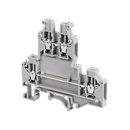 MTU-D2.5L. Клемма винтовая двухуровневая удлиненная, 2.5 мм²