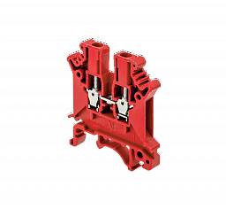 MTU-2.5RD. Клемма винтовая проходная, 2.5 мм², красная